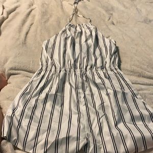 Striped Romper, Size L